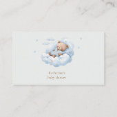 くまのぬいぐるみ 月のおむつくじチケット エンクロージャーカード (裏面)