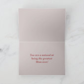 くまのぬいぐるみ、花＆コーヒーマグ 母の日のカード シーズンカード (内部)