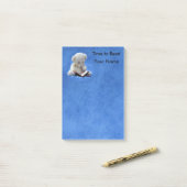 くまのぬいぐるみ 読書の時間 4 x 6 ポストイット (デスク上)