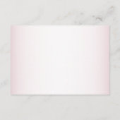 くまのぬいぐるみ 赤ちゃん 女の子 ピンクの花 ベビーシャワー エンクロージャーカード (裏面)