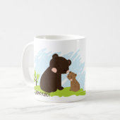 くまのオーガニックな惑星のカスタムのマグ コーヒーマグカップ (正面左)