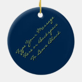 くまのオーナメントのパーソナライズな野性生物の芸術の装飾 セラミックオーナメント (裏面)