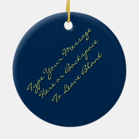 くまのオーナメントのパーソナライズな野性生物の芸術の装飾 セラミックオーナメント (裏面)