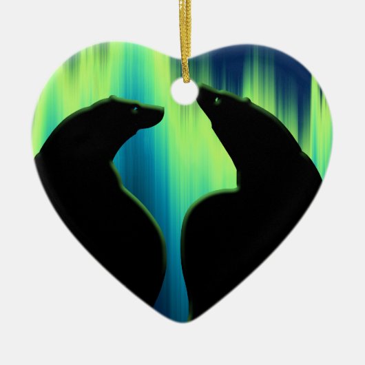 くまのオーナメントパーソナライズなくま愛装飾 セラミックオーナメント (正面)