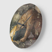 くまのキス ラージ壁時計 (傾斜)