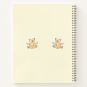 くまのキャラクター ノートブック - 新学期に (裏面)