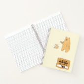 くまのキャラクター ノートブック - 新学期に (内部)