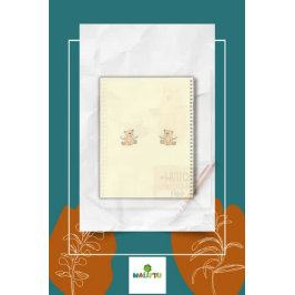 くまのキャラクター ノートブック - 新学期