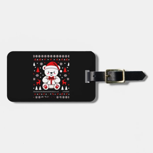 くまのクリスマス クリスマス (3) ラゲッジタグ (正面横)