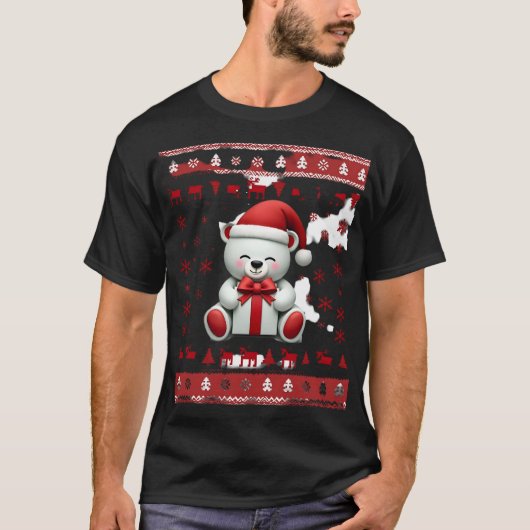くまのクリスマス クリスマス (5) Tシャツ (正面)
