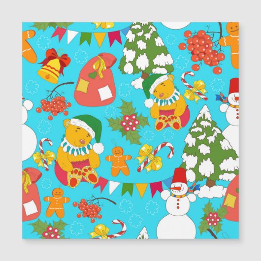 くまのクリスマス：子供向けのパターン。 (正面)