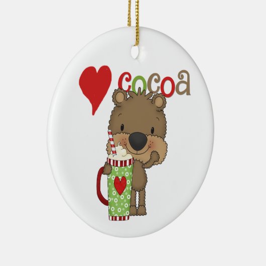 くまのココア愛休日 セラミックオーナメント (右)