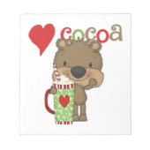くまのココア愛休日 ノートパッド (正面)