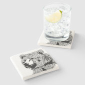 くまのコースター ストーンコースター (横)