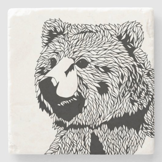 くまのコースター ストーンコースター (正面)