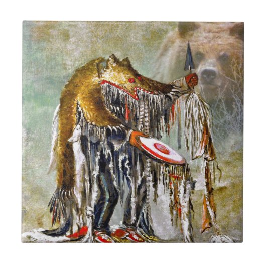 くまのダンサー タイル (正面)