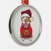 くまのティーのピット・ブル メタルオーナメント (右)