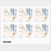 くまのテディベア ファースト ライブラリー ブックプレート スクエアシール (シート)