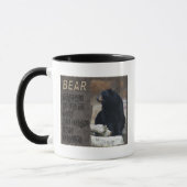 くまのトーテム-現実への夢-知恵 マグカップ (左)