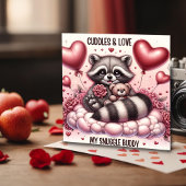 くまのハグ ラクーン バレンタイン カード