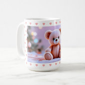 くまのハート コーヒーマグカップ (正面左)