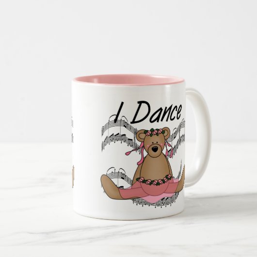 くまのバレエダンサー ツートーンマグカップ (正面右)