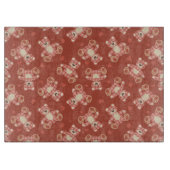 くまのパッチワークパターン カッティングボード (正面)