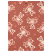 くまのパッチワークパターン クリップボード (裏面)