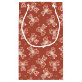 くまのパッチワークパターン スモールペーパーバッグ (裏面)