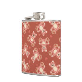 くまのパッチワークパターン フラスク (左)