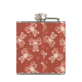 くまのパッチワークパターン フラスク (裏面)