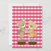 くまのピクニック誕生日パーティー 招待状 (裏面)