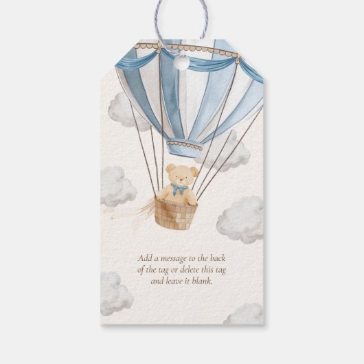 くまのプチサプライズ テディベア ポップ それがポップするとき ギフトタグ (裏面)