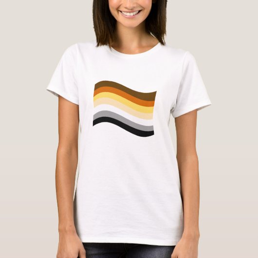 くまのプライドのウェーブフラグ Tシャツ (正面)