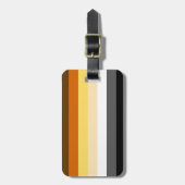 くまのプライドのゲイの男性の荷物のラベル ラゲッジタグ (正面縦)