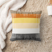 くまのプライドのストライプの動揺してなデザイン クッション (ブランケット)