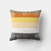 くまのプライドのストライプの動揺してなデザイン クッション (裏面)