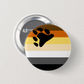 くまのプライドの旗 缶バッジ (正面&裏面)