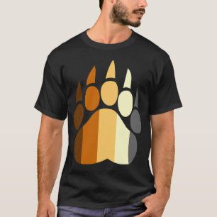 くまのプライドは足のTシャツを着色します Tシャツ