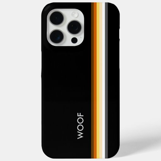 くまのプライドフラグ ワウ iPhone / iPad カー Case-Mate iPhoneケース (裏面)