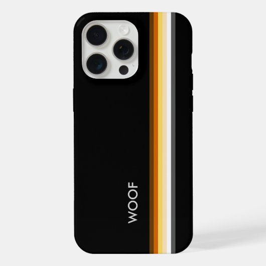 くまのプライドフラグ ワウ iPhone / iPad カー iPhoneケース (裏面)