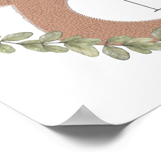 くまのプリント ポスター (角)