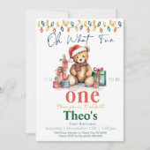 くまのプーさんのお誕生日パーティーの招待状 招待状 (正面)