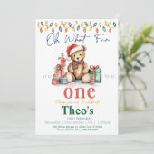 くまのプーさんのお誕生日パーティーの招待状 招待状 (スタンド正面)