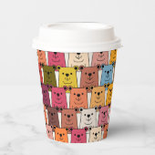 くまのプーさんアニメ 紙コップ (正面)