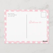 くまのプーさん初のテディベア誕生日写真招待状 ポストカード (裏面)