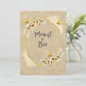 くまのプーさん風かわいい結婚式招待状 招待状 (スタンド正面)