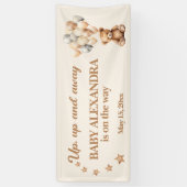 くまのプーさん風船ベビーシャワーバナー お誕生おめでとう 横断幕 (縦)