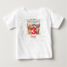 くまのプーさん | お誕生日おめでとう ベビーTシャツ