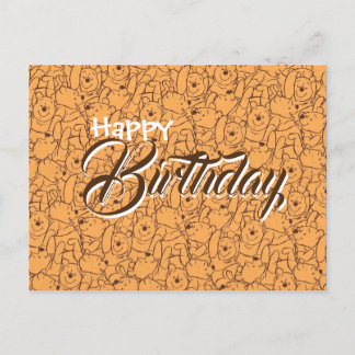 くまのプーさん ウェニー 誕生日グリーティングカード ポストカード